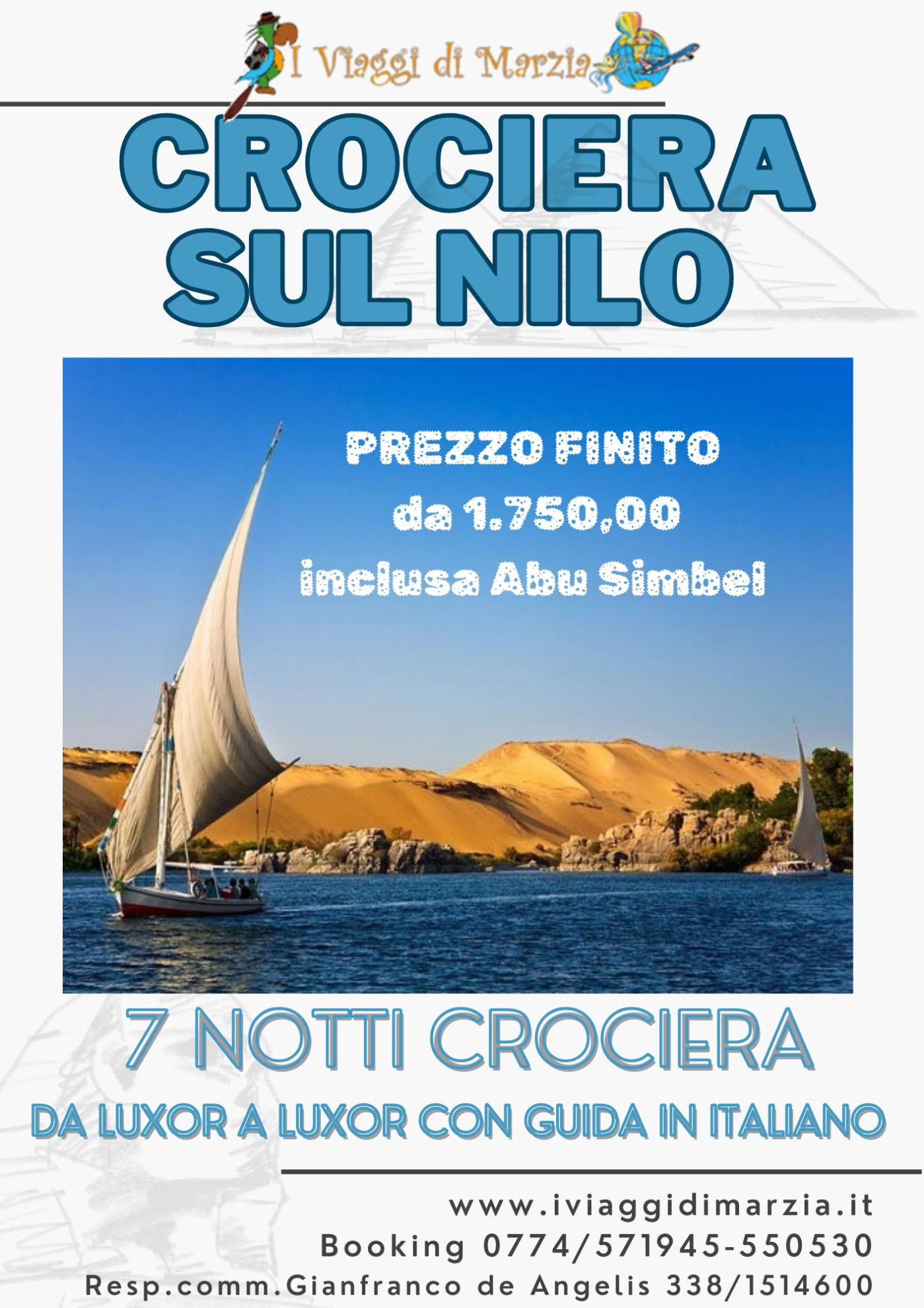 PROGRAMMA L'EGITTO DEI FARAONI CROCIERA 7 NOTTI DA LUXOR A LUXOR